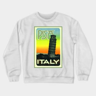 Pisa Italy Leaning Tower Vintage Crewneck Sweatshirt